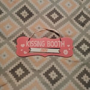 Pink Kissing Booth Sign